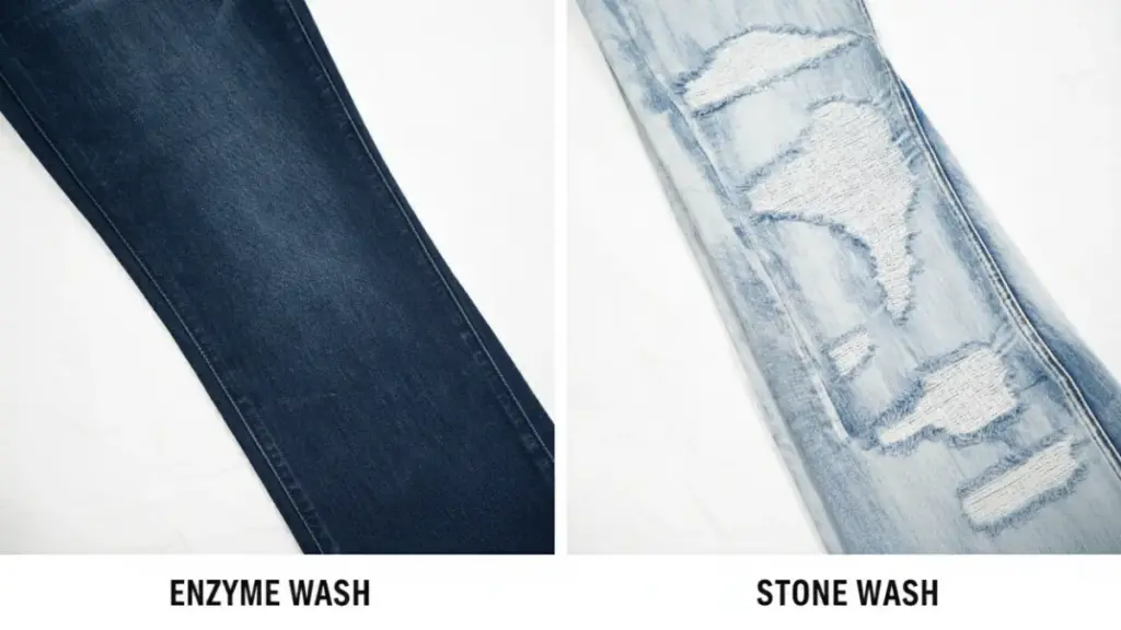 What is the Difference Between Stone Wash and Enzyme Wash in Denim