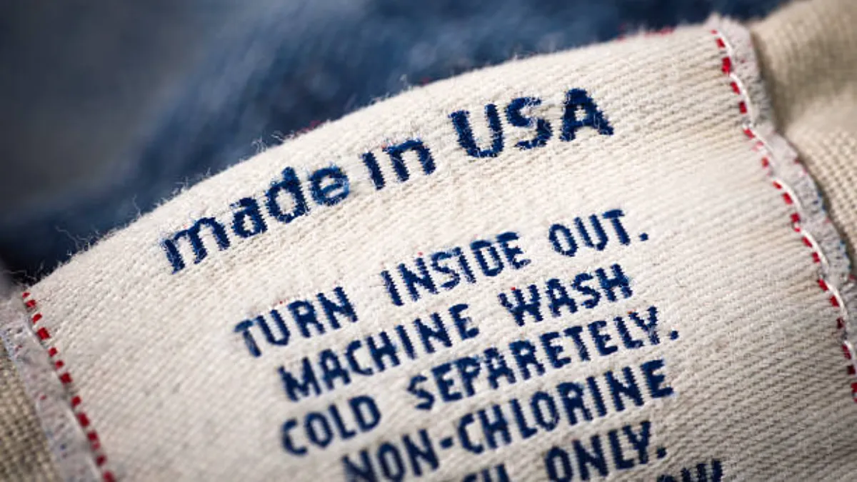 cotton denim jean inner label