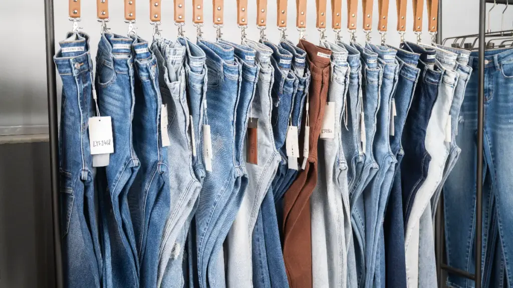 denim jeans display