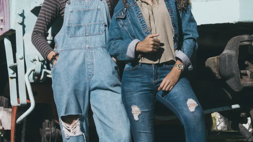 fashionable denim jeans