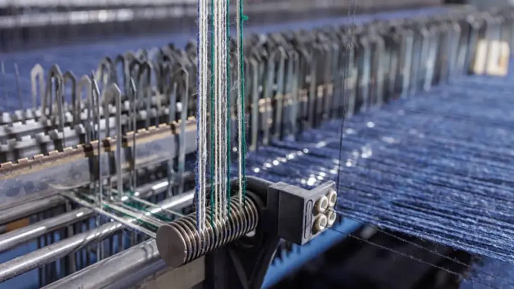 indigo warp on denim loom tensioner