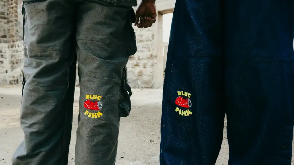 two people in denim jeans