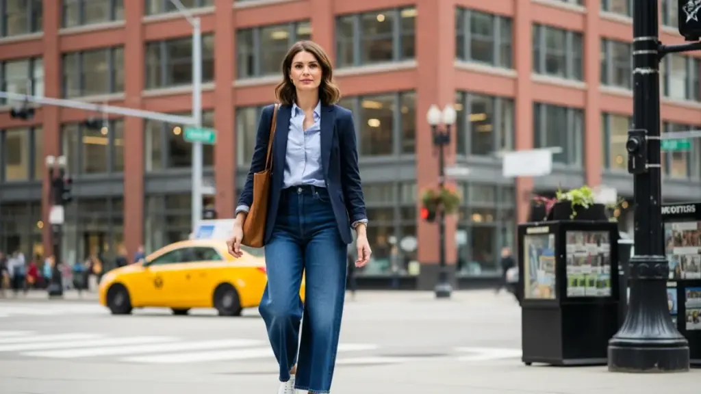 Wide Leg denim Trousers are Fashionable cover