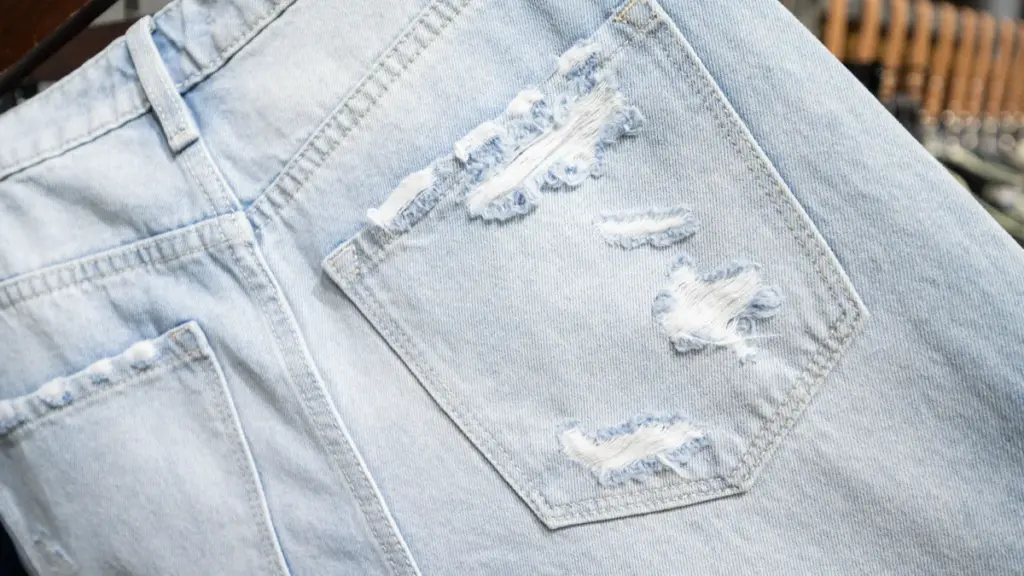 details of denim jeans