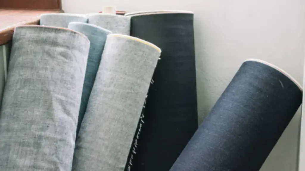 rolls of selvedge denim jeans