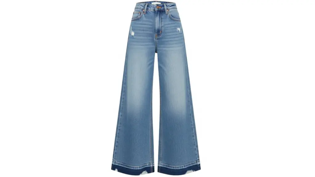 wide leg denim jeans