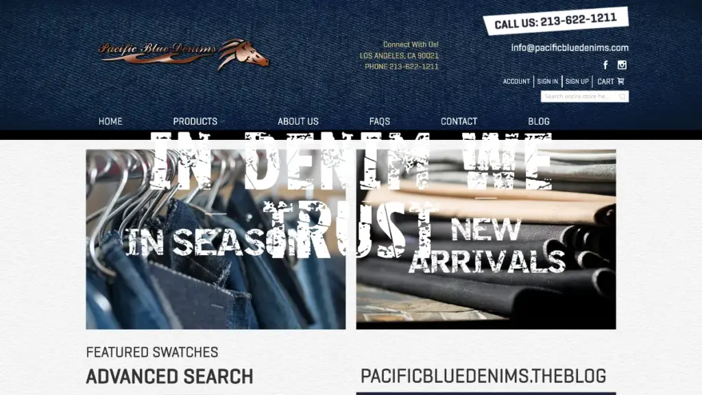 Denim Manufacturers in Los Angeles Pacific Blue Denims