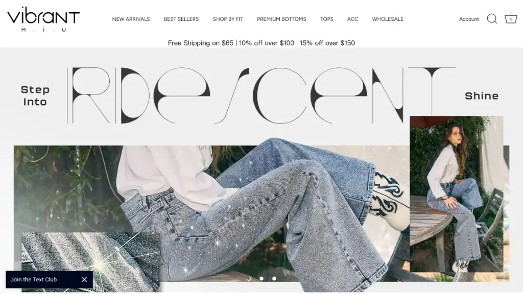 Haut 10 Denim Jeans Distributors Vibrant MiU