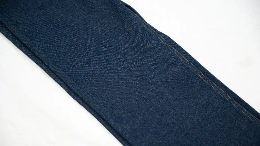 close up of enzyme denim jean