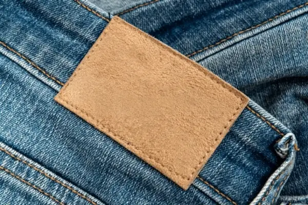 jeans leather patches